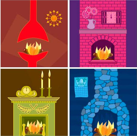 fireplaces-holiday-greeting-card-illustration-4281383